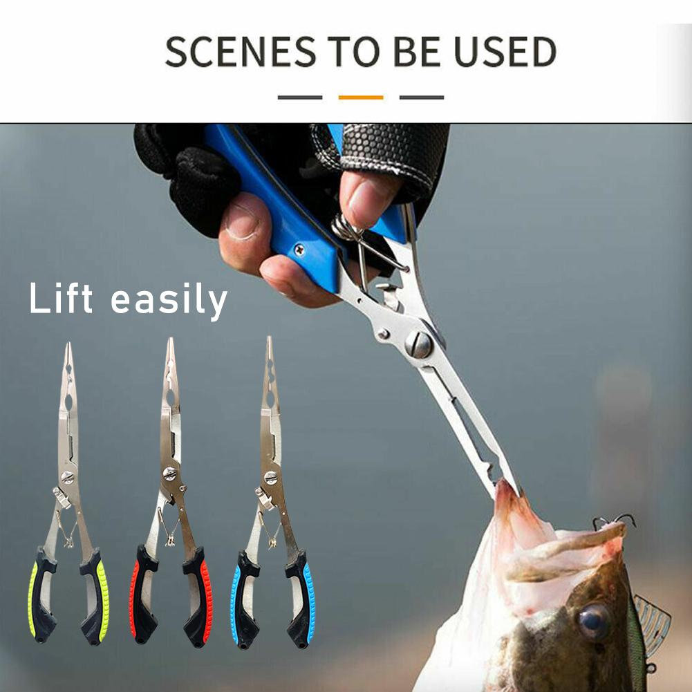 Fishing Pliers Long Nose Stain - Fishing Line Cutter ulasan dan harga
