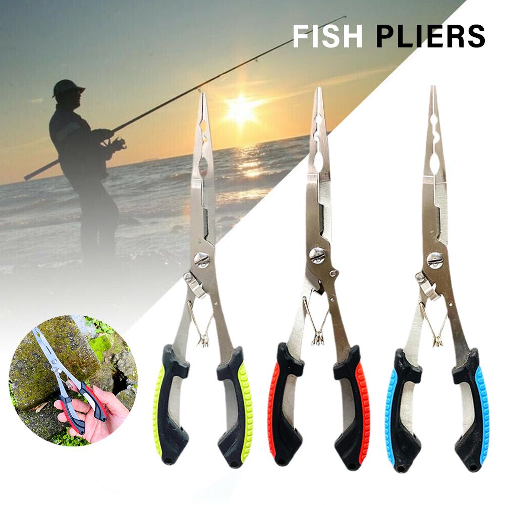 Fishing Pliers Long Nose Stain - Fishing Line Cutter ulasan dan harga